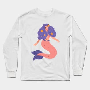 Pink mermaid Long Sleeve T-Shirt